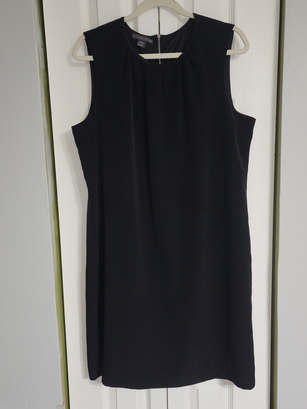 Covington Little Black Black Dress Midi Shift Dress Size XL